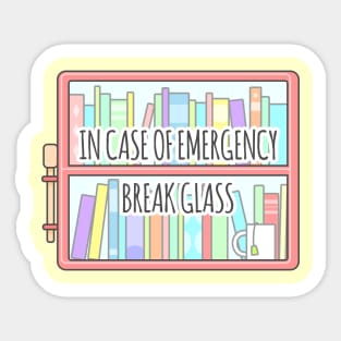 Emergency Bookshelf Sticker